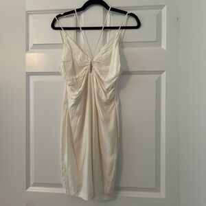 White summery dress with strapy top